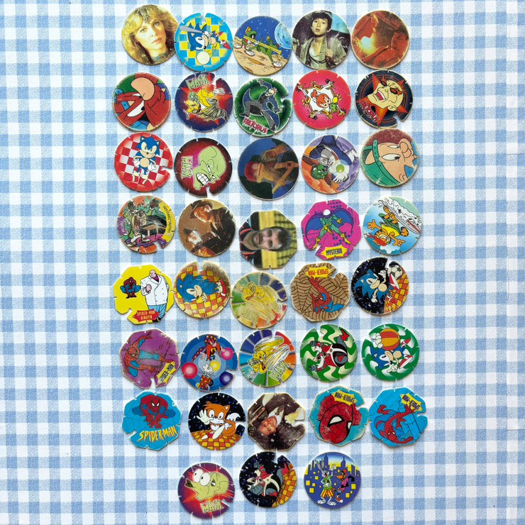 Lot Pogs plastiques