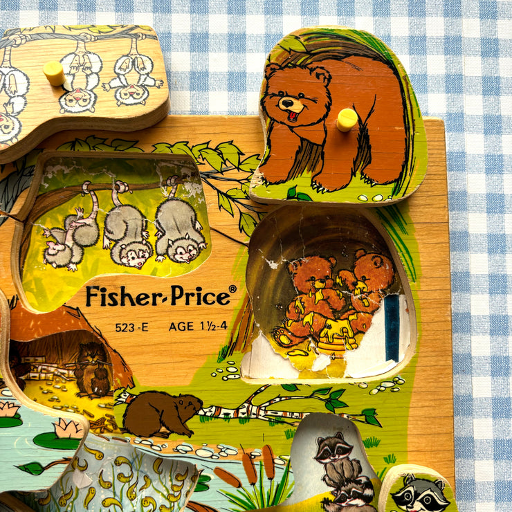 Puzzle Fisher Price animaux forêt