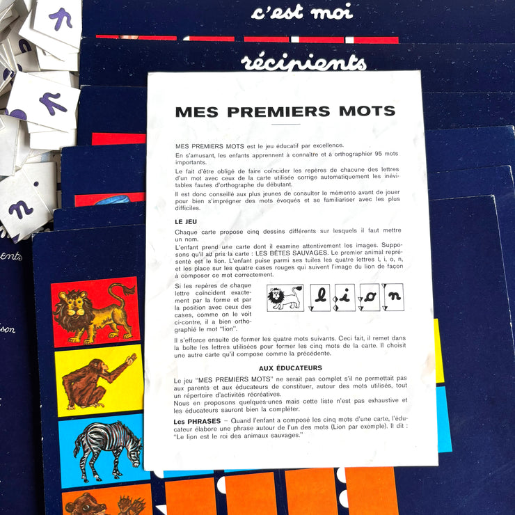 Jeu mes premiers mots