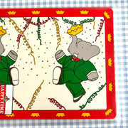 Lot de 5 sets de table Babar