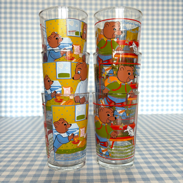 Verre Petit ours brun