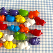 Lot perles animaux colorées