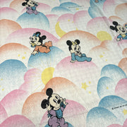 Coupon tissu drap plat Disney babies