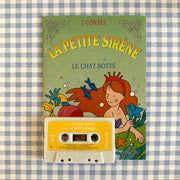 Livre cassette petite sirène chat botté