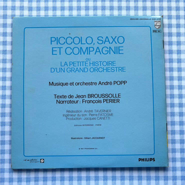 Disque Vinyle Picolo Saxo 33T