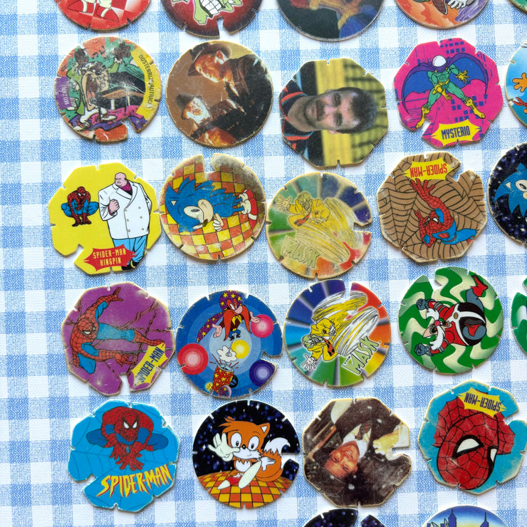 Lot Pogs plastiques