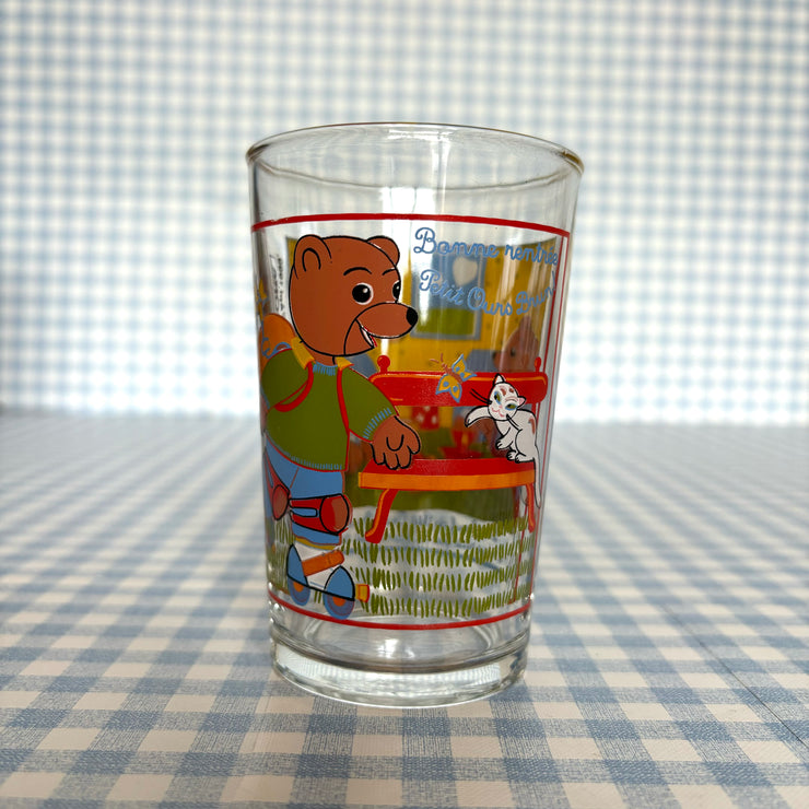 Verre Petit ours brun