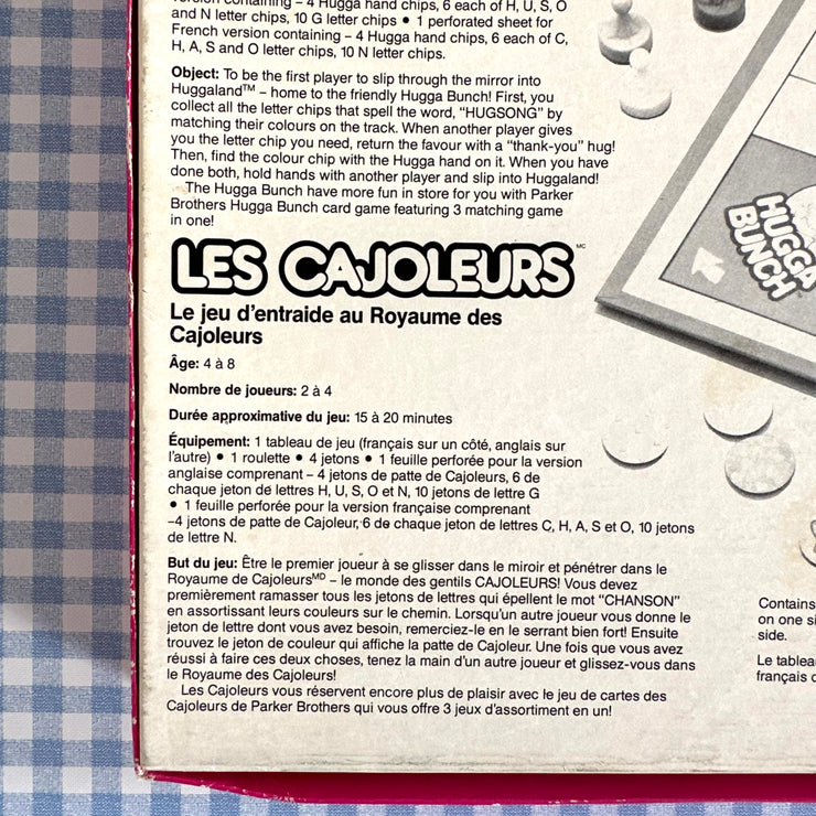 Jeu de société les cajoleurs 1985