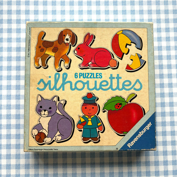 Lot de 6 puzzles silhouettes