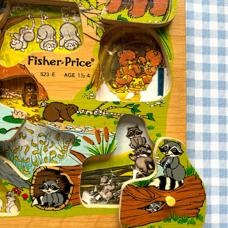 Puzzle Fisher Price animaux forêt