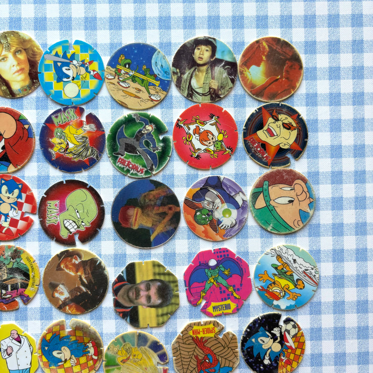 Lot Pogs plastiques