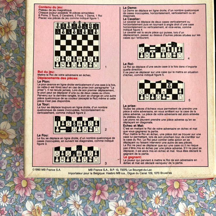 Jeu les échecs aimantés MB