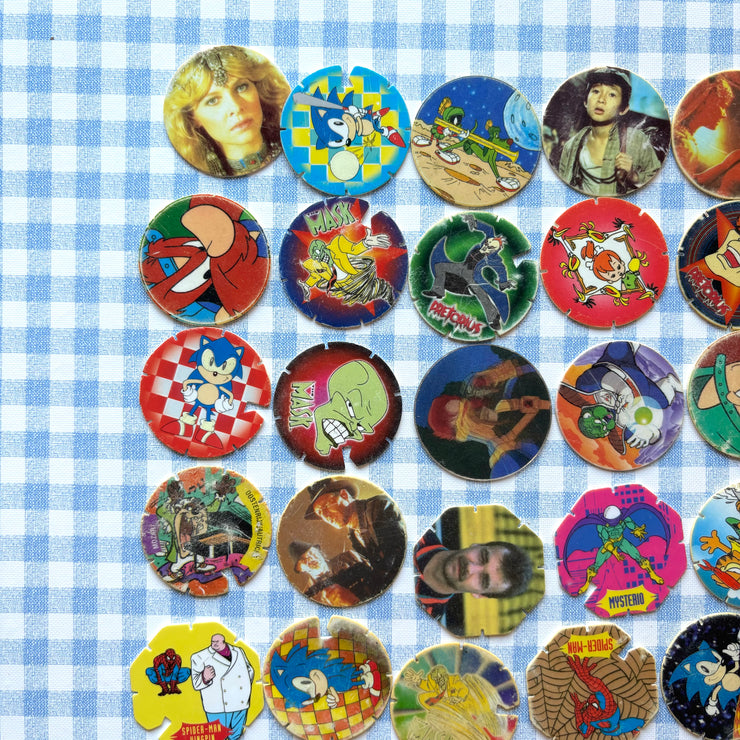 Lot Pogs plastiques