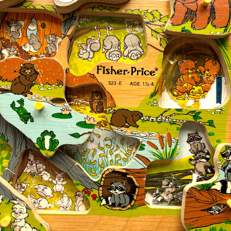 Puzzle Fisher Price animaux forêt