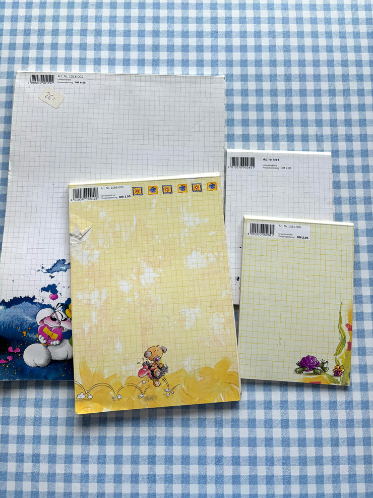 Lot de blocs notes Diddl vintage