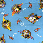 Coupon drap plat Mickey Aviateur