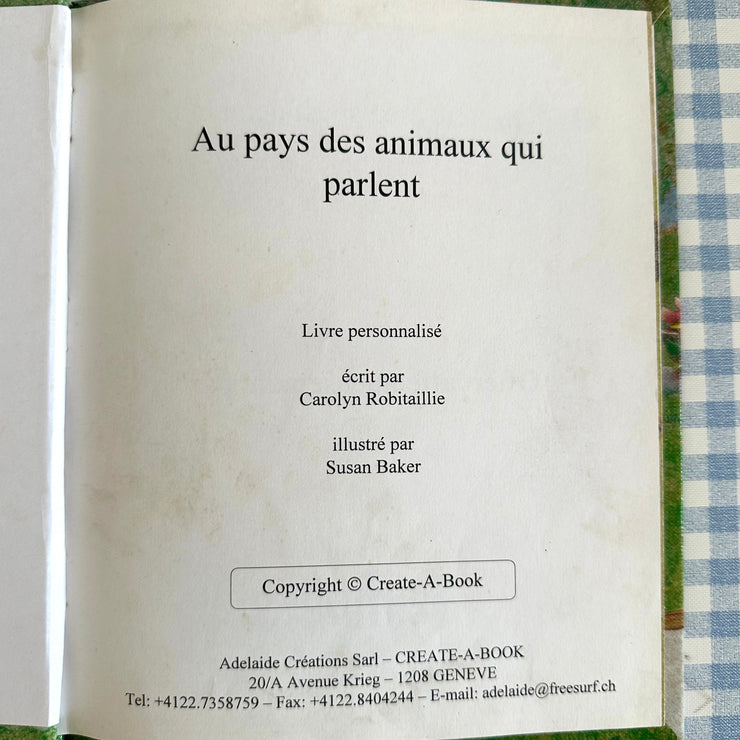 Livre à personnaliser