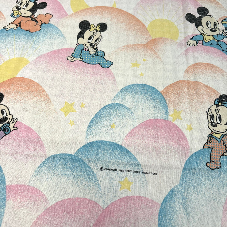 Coupon tissu drap plat Disney babies