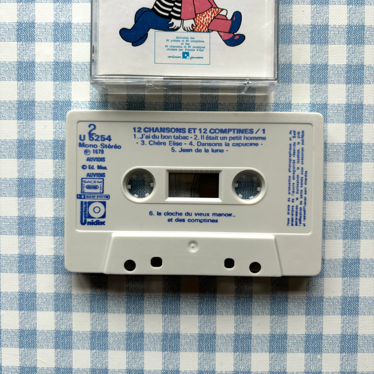 Cassette 12 chansons et 12 comptines