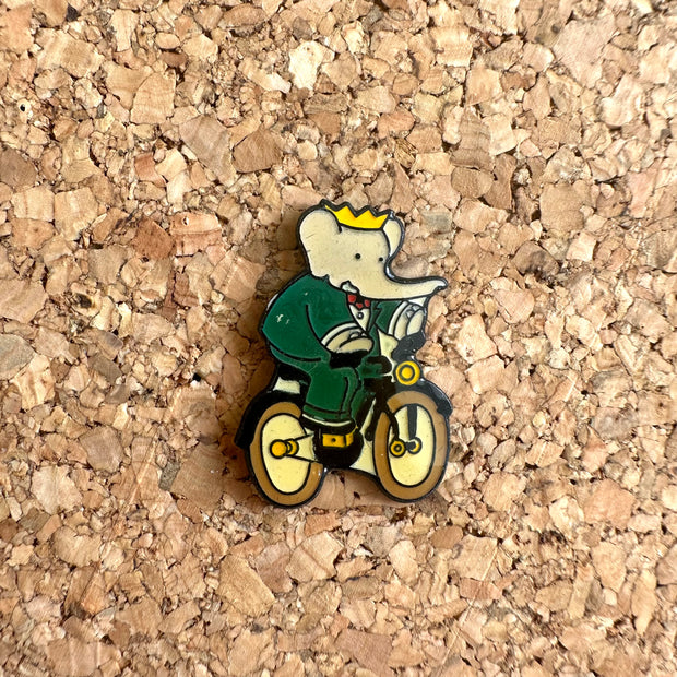 Pin’s Babar à vélo