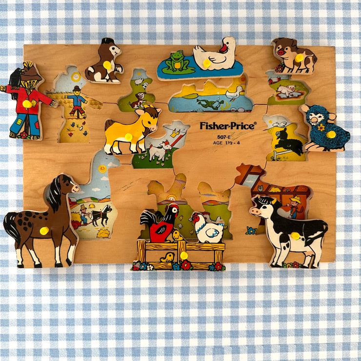 Puzzle animaux ferme Fisher Price