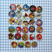 Lot pogs Sonic Spirou simpsons (...)