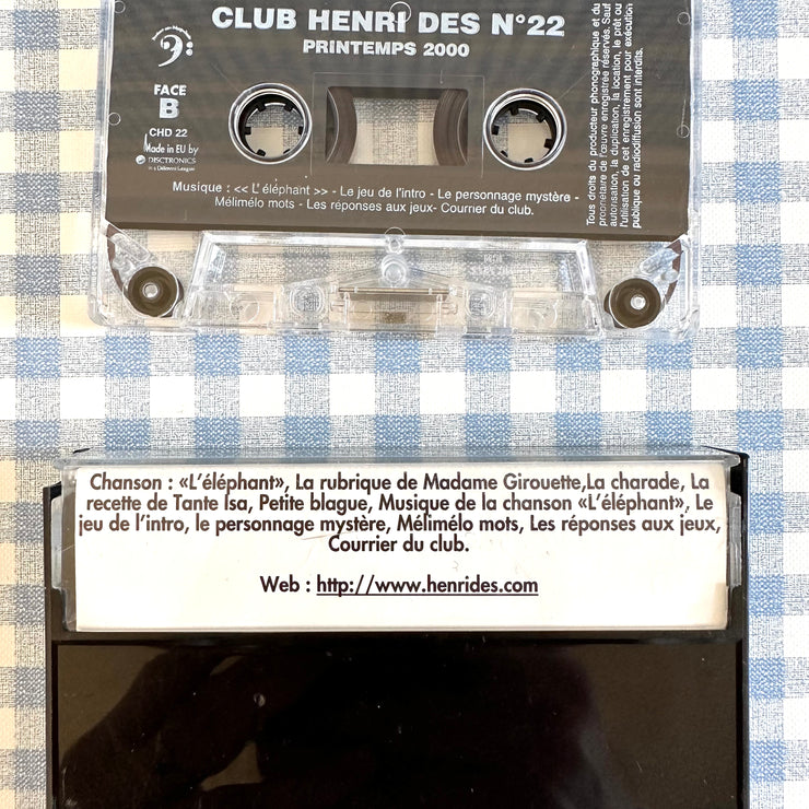 Cassette Club Henri Dès numéro 22