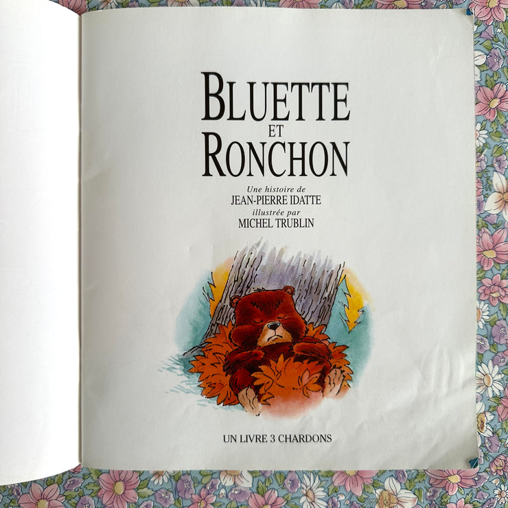 Livre cassette Bluette et Ronchon